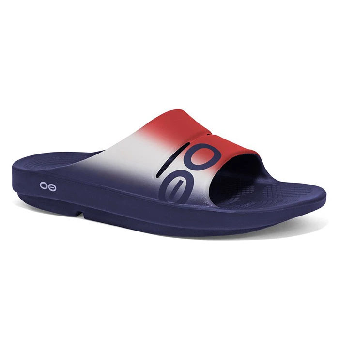 Oofos Mens OOahh Sport Slide Sandals - Image 9