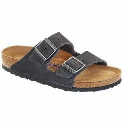 Birkenstock Womens Arizona Soft Footbed Suede Leather Casual Sandals
