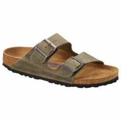 Birkenstock Mens Arizona Soft Footbed Oiled Leather Casual Sandals