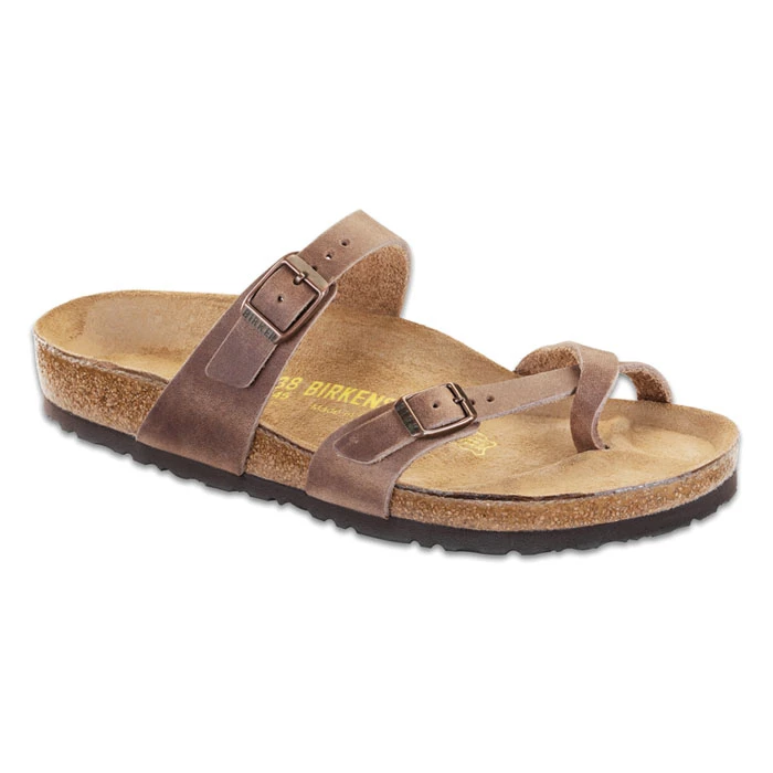 Birkenstock Women's Mayari Oiled Leather Casual Sandals Tabacco Brown 1 Birkenstock Women's Mayari Oiled Leather Casual Sandals Tabacco Brown
