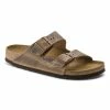 Birkenstock Men's Arizona Oiled Leather Casual Sandals Tobacco Brown